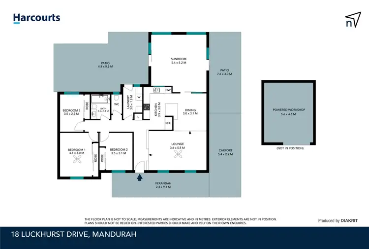 Floorplan of Homely house listing, 18 Luckhurst Drive, Mandurah WA 6210