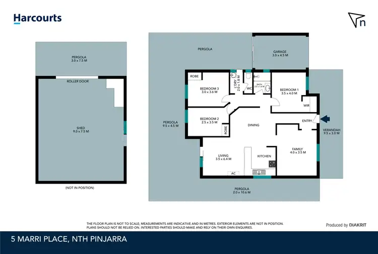 Floorplan of Homely house listing, 5 Marri Place, Pinjarra WA 6208