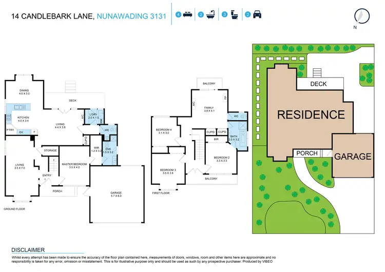 Floorplan of Homely house listing, 14 Candlebark Lane, Nunawading VIC 3131