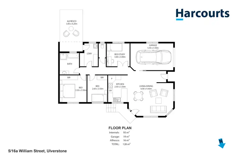 Floorplan of Homely unit listing, 5/16A William Street, Ulverstone TAS 7315