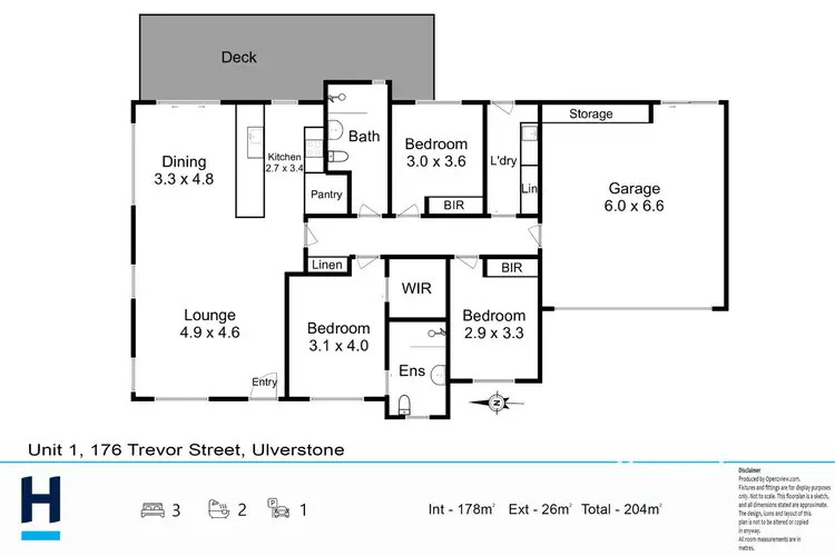 Floorplan of Homely house listing, 2/176 Trevor Street, Ulverstone TAS 7315