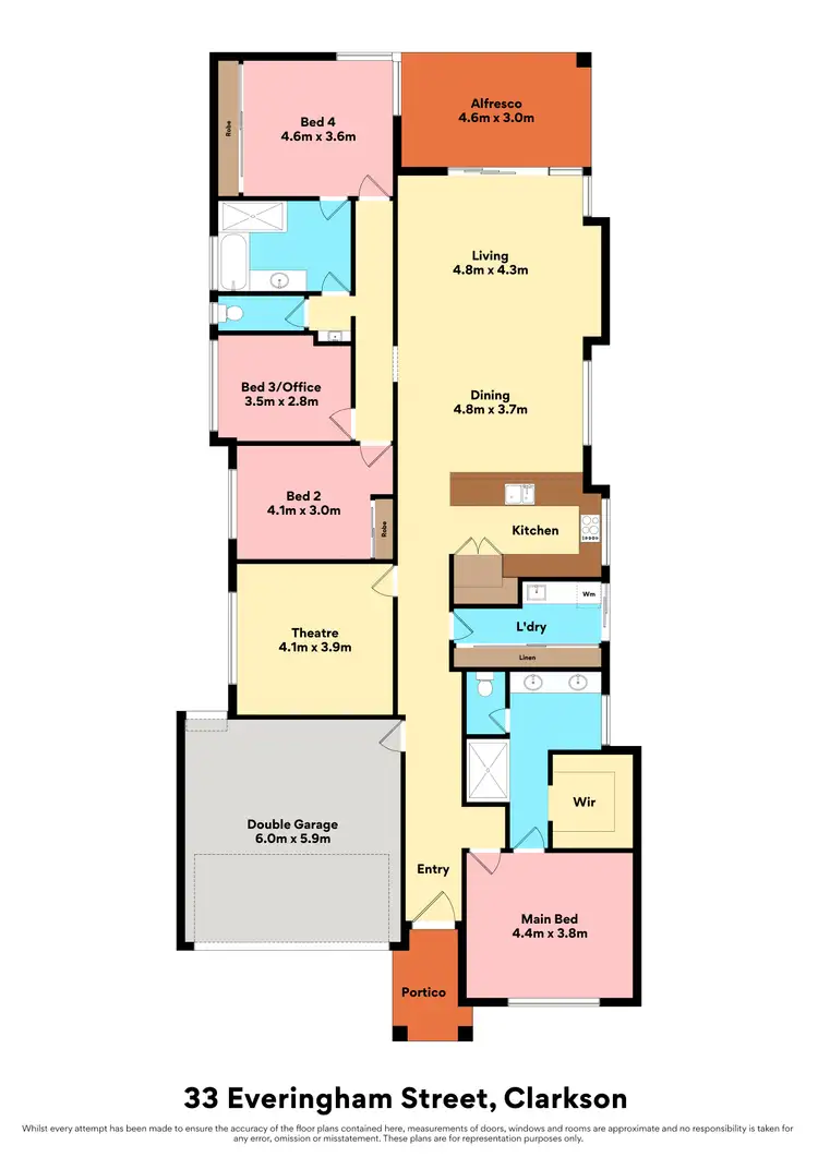 Floorplan of Homely house listing, 33 Everingham Street, Clarkson WA 6030