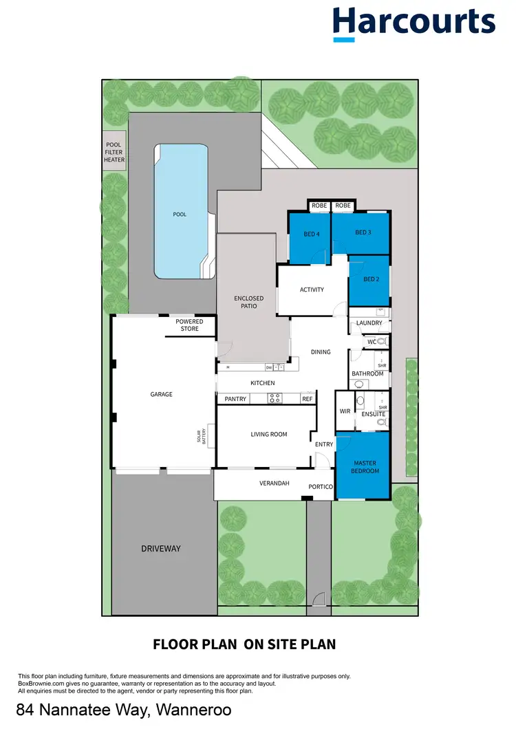 Floorplan of Homely house listing, 84 Nannatee Way, Wanneroo WA 6065