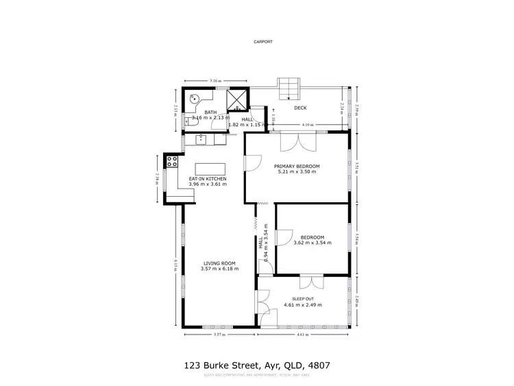 Floorplan of Homely house listing, 123 Burke Street, Ayr QLD 4807