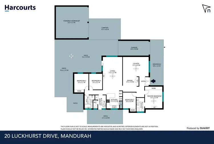 Floorplan of Homely house listing, 20 Luckhurst Drive, Mandurah WA 6210