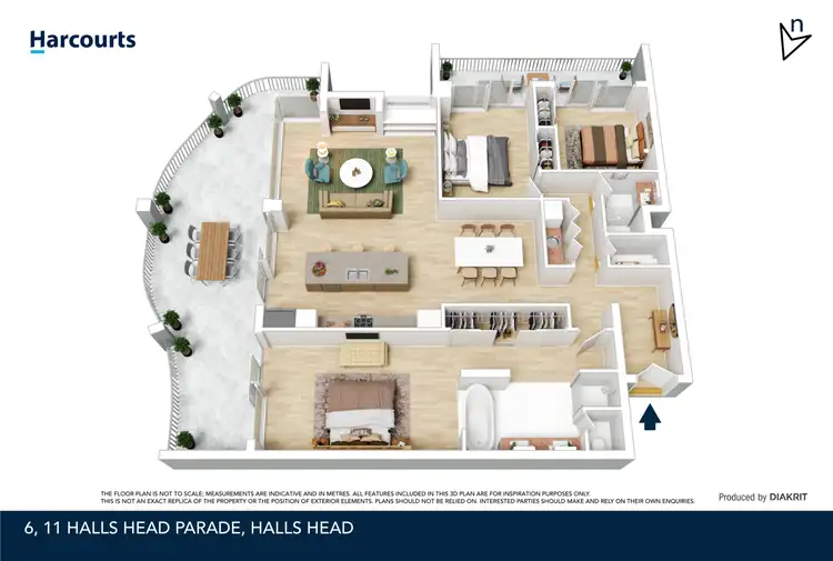 Floorplan of Homely unit listing, 6/11 Halls Head Parade, Halls Head WA 6210
