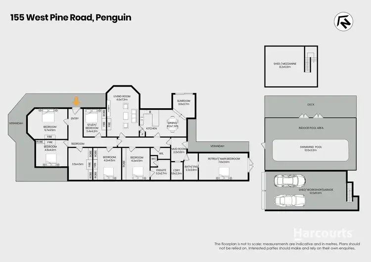 Floorplan of Homely house listing, 155 West Pine Road, Penguin TAS 7316