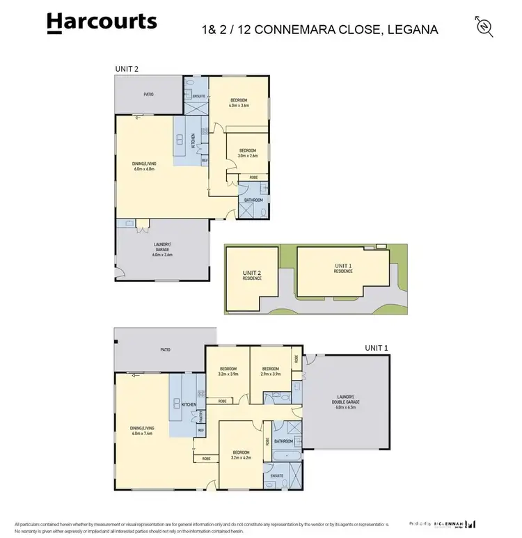 Floorplan of Homely unit listing, 1/12 Connemara Close, Legana TAS 7277