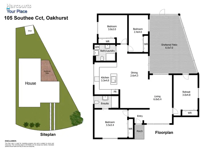 Floorplan of Homely house listing, 105 Southee Circuit, Oakhurst NSW 2761