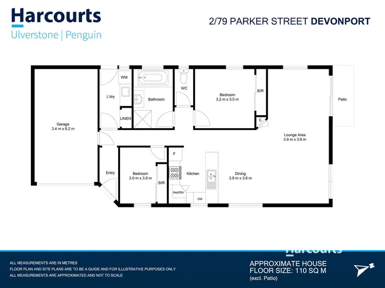 Floorplan of Homely unit listing, 2/79 Parker Street, Devonport TAS 7310