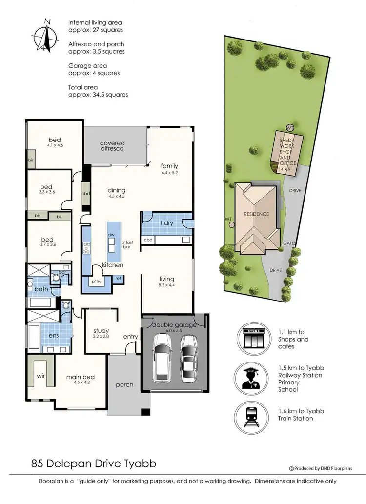 Floorplan of Homely house listing, 85 Delepan Drive, Tyabb VIC 3913