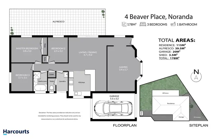 Floorplan of Homely house listing, 4 Beaver Place, Noranda WA 6062