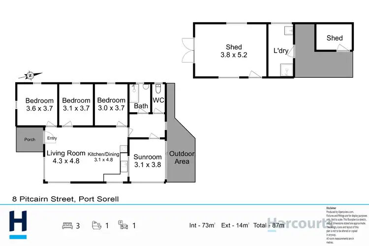 Floorplan of Homely house listing, 8 Pitcairn Street, Port Sorell TAS 7307