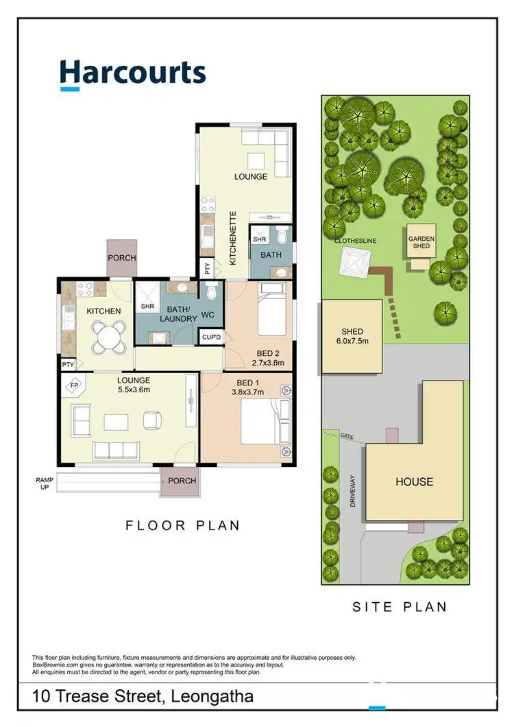 Floorplan of Homely house listing, 10 Trease Street, Leongatha VIC 3953