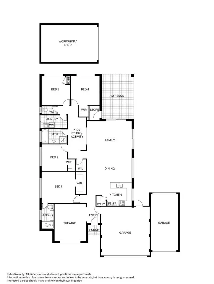 Floorplan of Homely house listing, 12 Vinciullo Way, Sinagra WA 6065