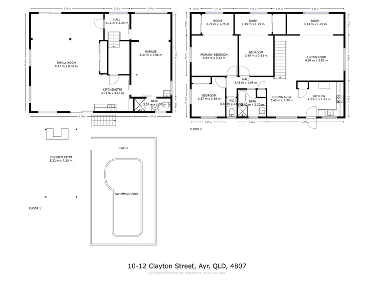 Floorplan of Homely house listing, 10-12 Clayton Street, Ayr QLD 4807