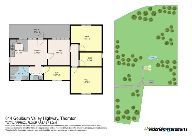 Floorplan of Homely rural property listing, 614 Goulburn Valley Highway, Thornton VIC 3712
