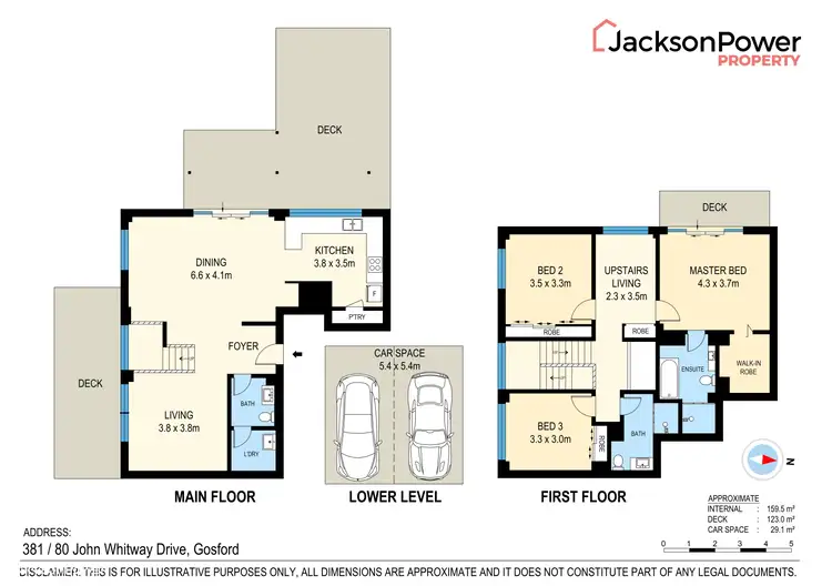 Floorplan of Homely apartment listing, 381/80 John Whiteway Drive, Gosford NSW 2250