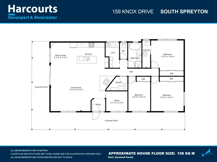 Floorplan of Homely house listing, 159 Knox Drive, Spreyton TAS 7310