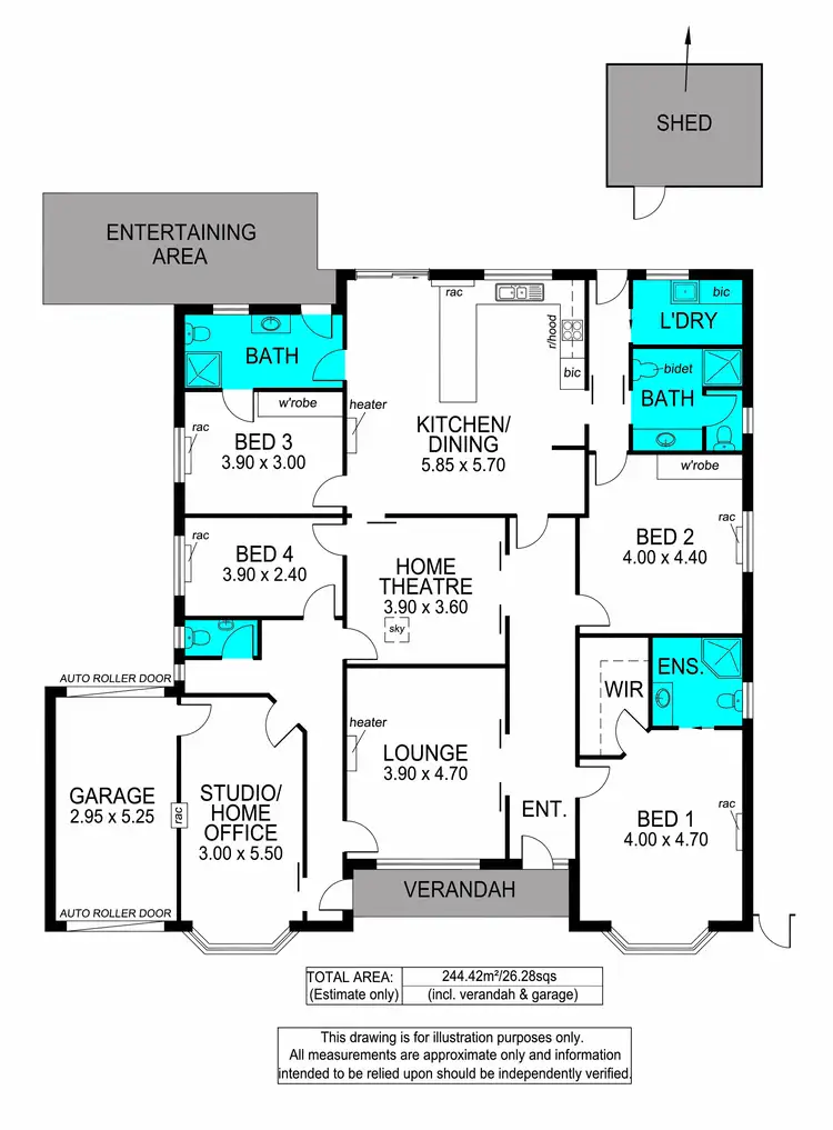 Floorplan of Homely house listing, 116 Trimmer Parade, Seaton SA 5023