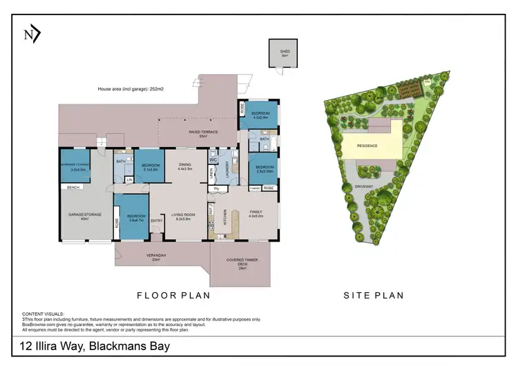Floorplan of Homely house listing, 12 Illira Way, Blackmans Bay TAS 7052
