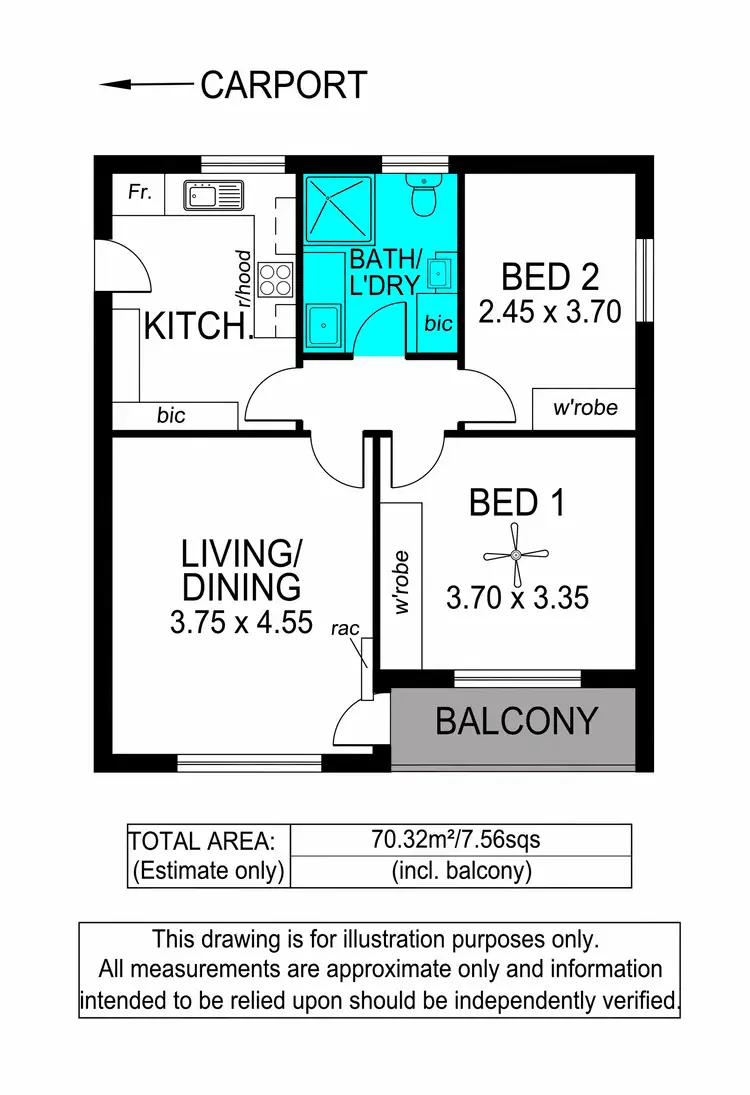 Floorplan of Homely unit listing, 10/4 Douglas Grove, Glenelg North SA 5045