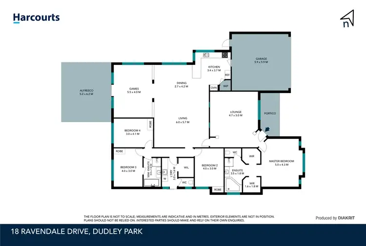 Floorplan of Homely house listing, 18 Ravendale Drive, Dudley Park WA 6210