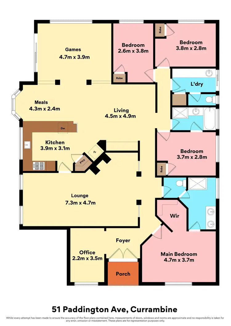 Floorplan of Homely house listing, 51 Paddington Avenue, Currambine WA 6028