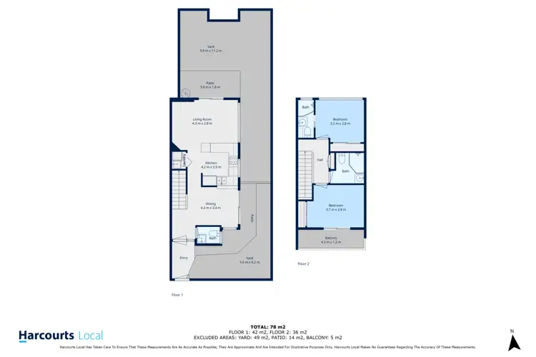 Floorplan of Homely townhouse listing, 10/54 Jackson Street, Hamilton QLD 4007