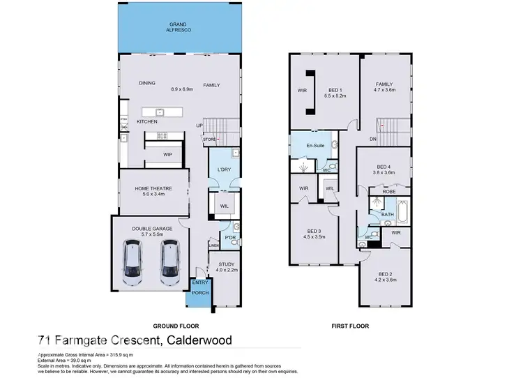 Floorplan of Homely house listing, 71 Farmgate Crescent, Calderwood NSW 2527
