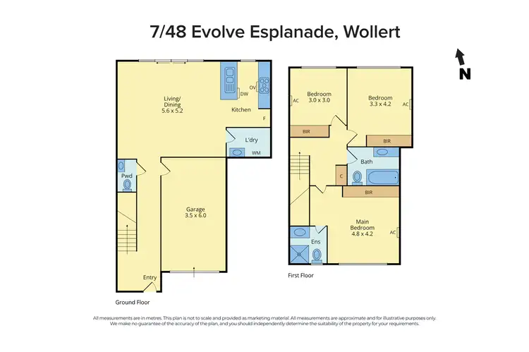 Floorplan of Homely townhouse listing, 7/48 Evolve Esplanade, Wollert VIC 3750