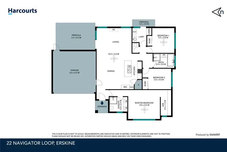 Floorplan of Homely house listing, 22 Navigator Loop, Erskine WA 6210