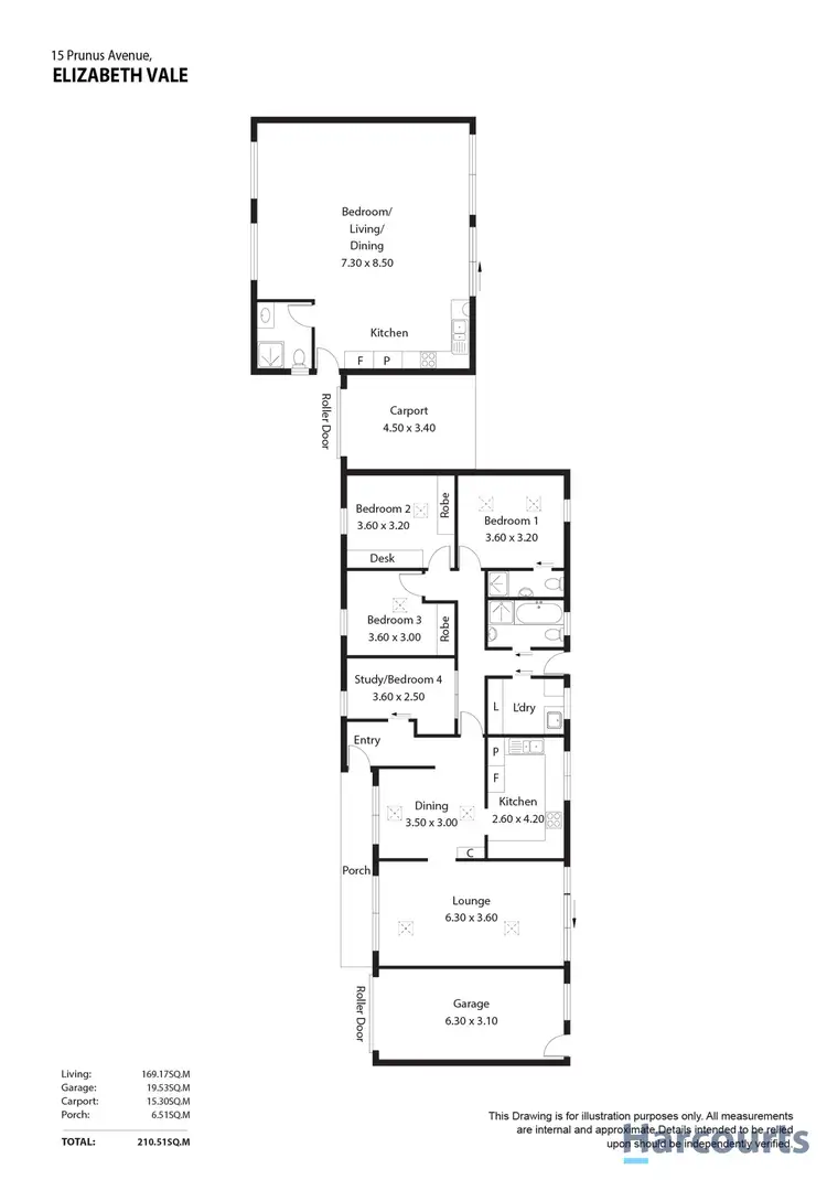 Floorplan of Homely house listing, 15/15A Prunus Avenue, Elizabeth Vale SA 5112