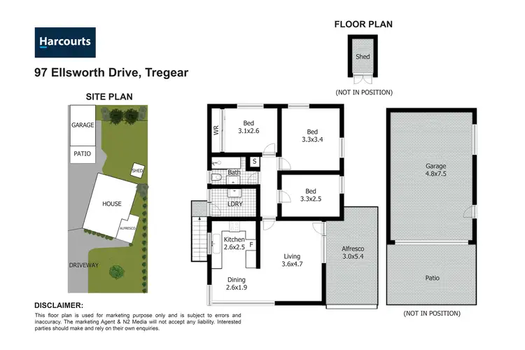 Floorplan of Homely house listing, 97 Ellsworth Drive, Tregear NSW 2770