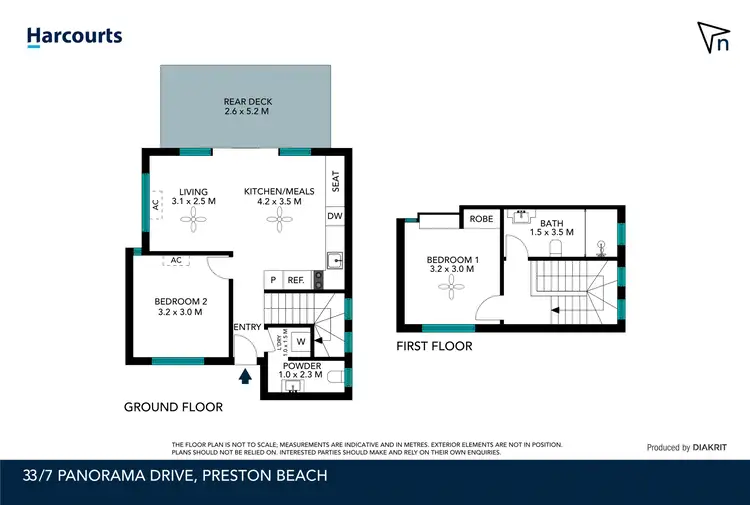 Floorplan of Homely townhouse listing, 33/7 Panorama Drive, Preston Beach WA 6215