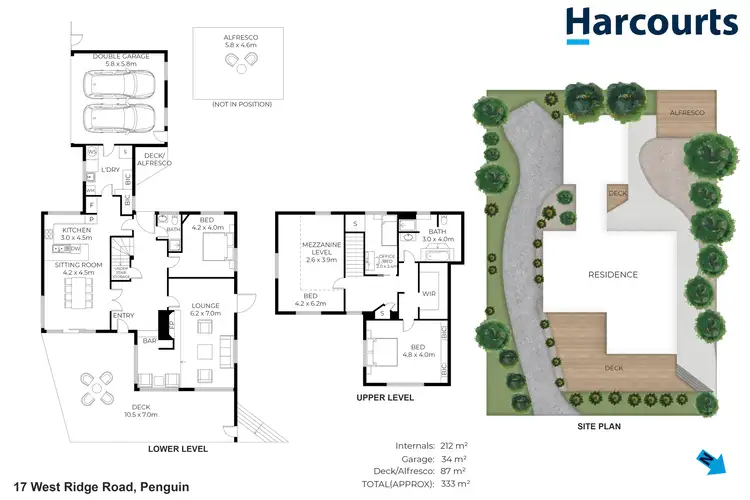 Floorplan of Homely house listing, 17 West Ridge Road, Penguin TAS 7316