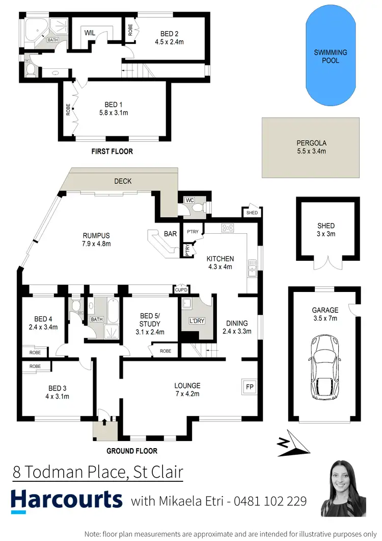 Floorplan of Homely house listing, 8 Todman Place, St Clair NSW 2759