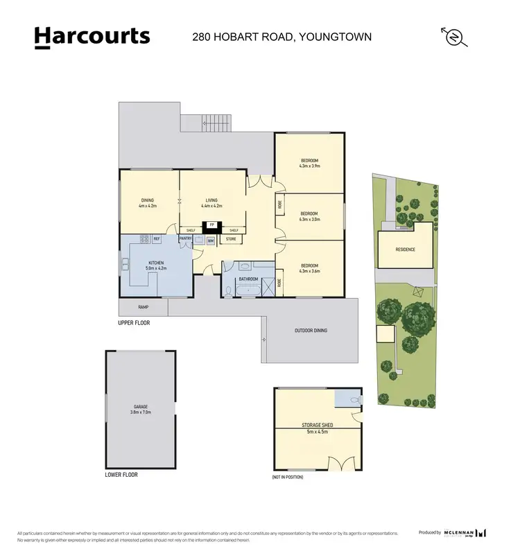 Floorplan of Homely house listing, 280 Hobart Road, Youngtown TAS 7249