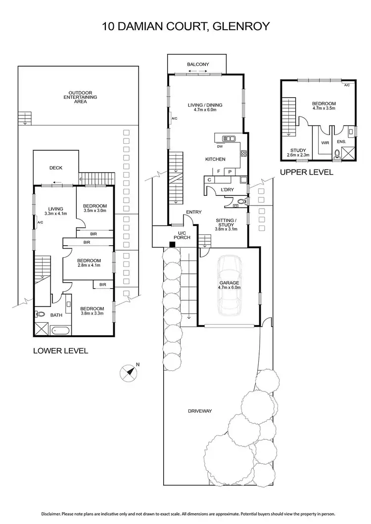 Floorplan of Homely house listing, 10 Damian Court, Glenroy VIC 3046