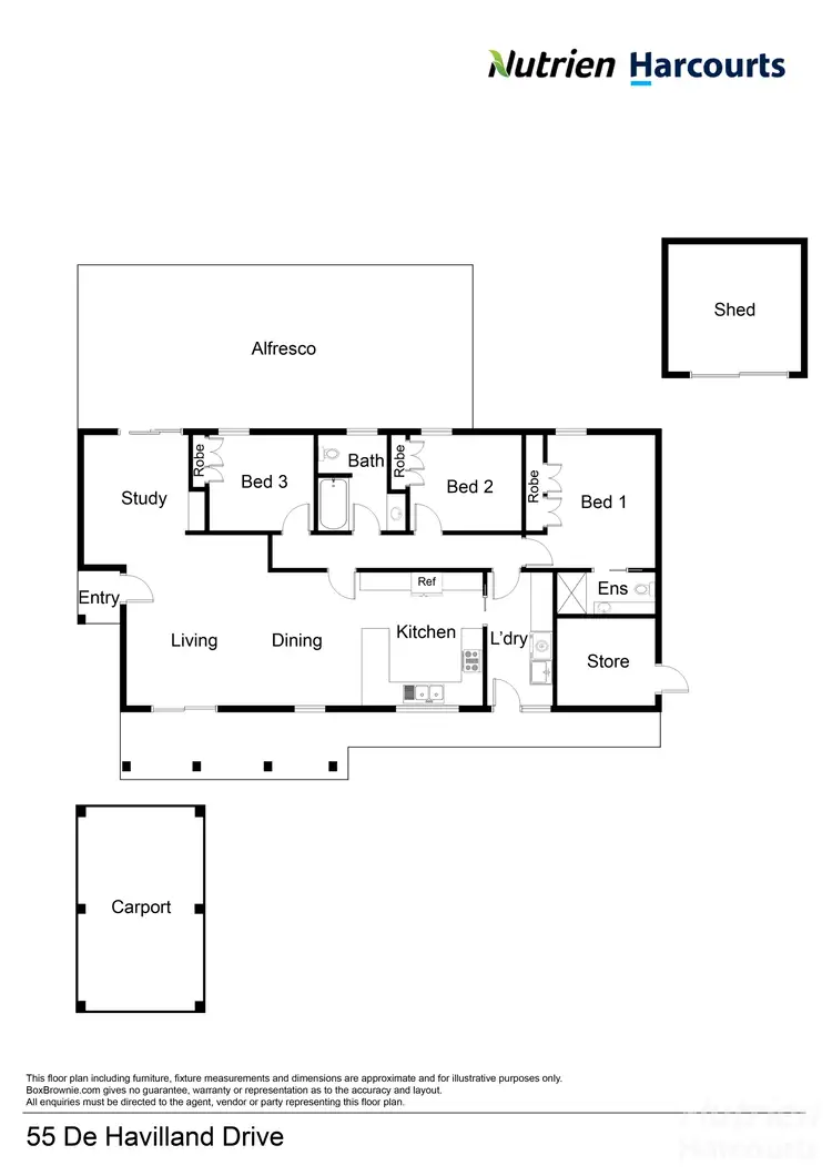 Floorplan of Homely house listing, 55 De Havilland Drive, Araluen NT 870