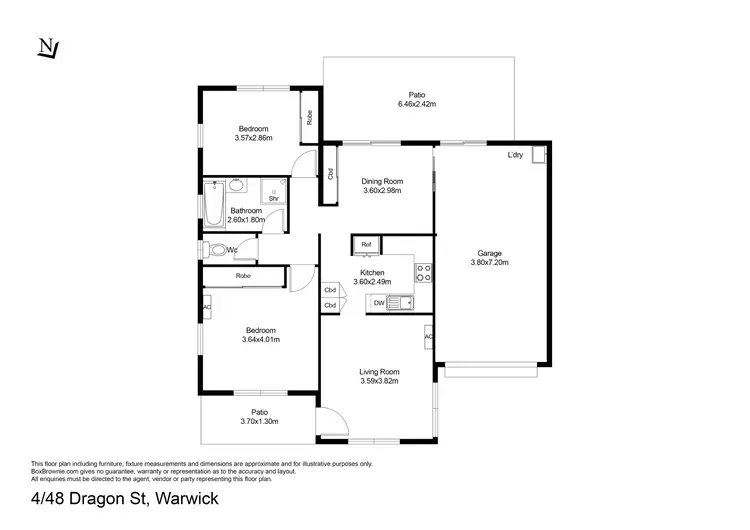 Floorplan of Homely house listing, 4/48 Dragon Street, Warwick QLD 4370