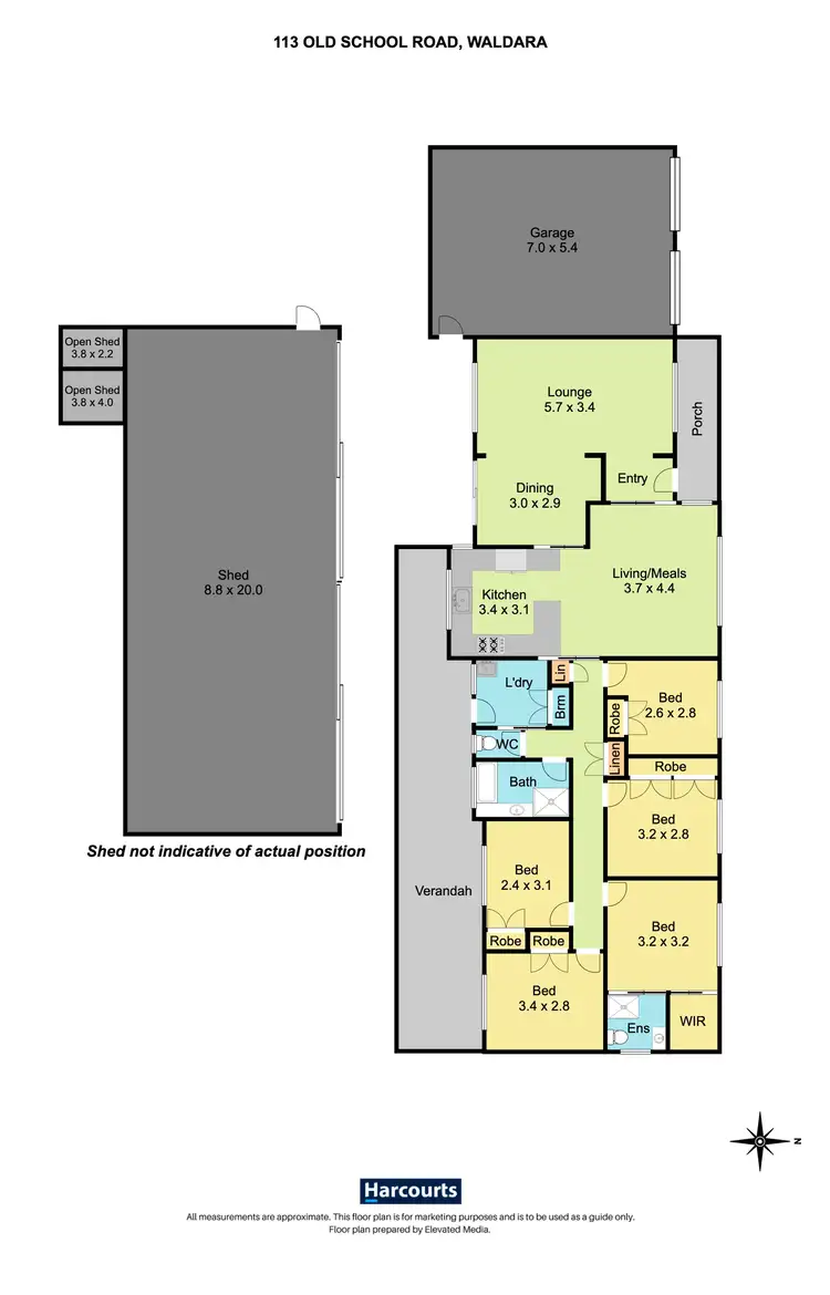 Floorplan of Homely house listing, 113 Old School Road, Waldara VIC 3678