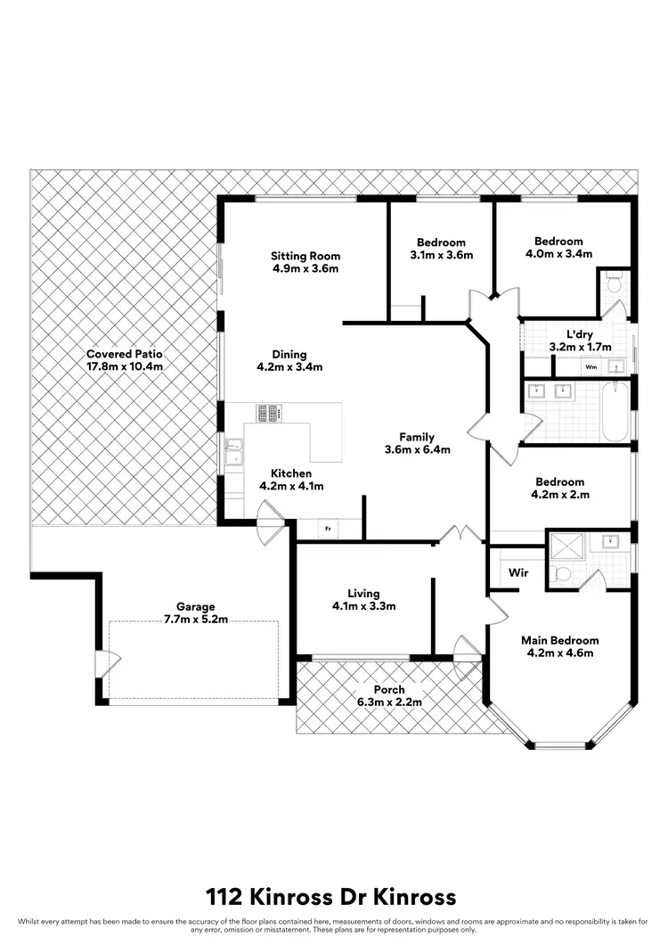 Floorplan of Homely house listing, 112 Kinross Drive, Kinross WA 6028