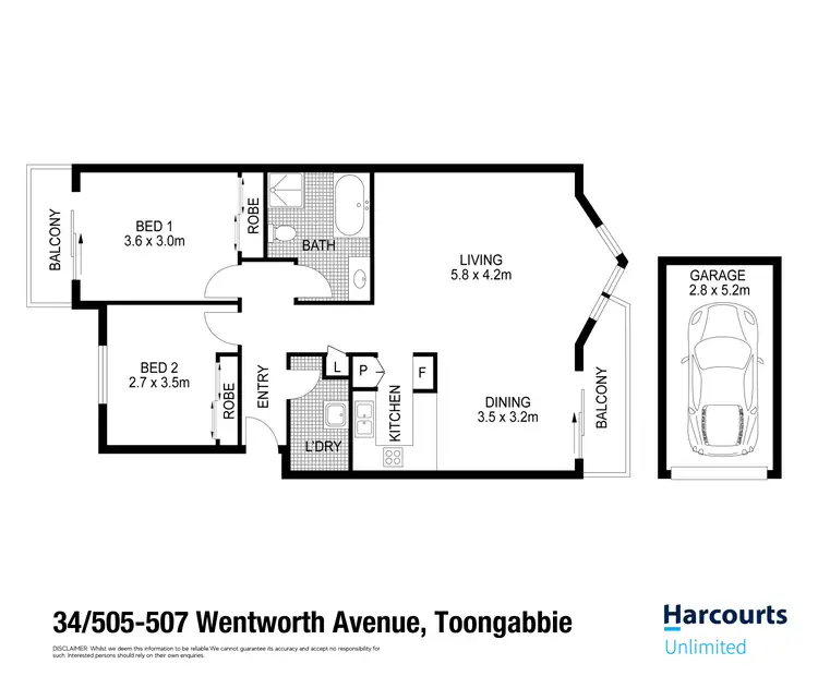 Floorplan of Homely unit listing, 34/505-507 Wentworth Avenue, Toongabbie NSW 2146