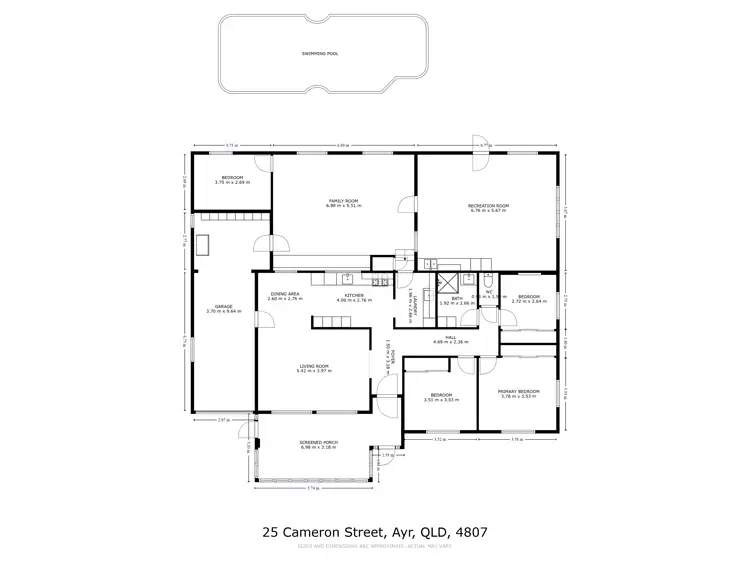 Floorplan of Homely house listing, 25 Cameron Street, Ayr QLD 4807