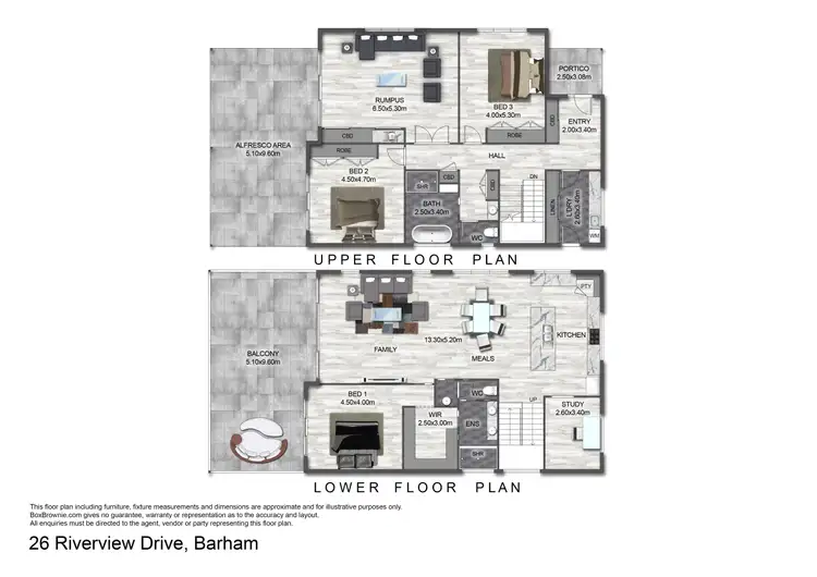 Floorplan of Homely house listing, 26 Riverview Drive, Barham NSW 2732