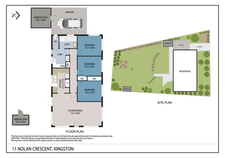 Floorplan of Homely house listing, 11 Nolan Crecsent, Kingston TAS 7050