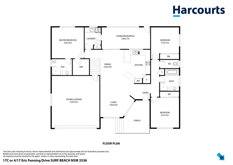 Floorplan of Homely house listing, 17c Eric Fenning Drive, Surf Beach NSW 2536