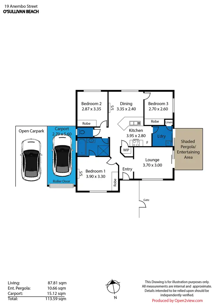 Floorplan of Homely house listing, 19 Anembo Street, O'sullivan Beach SA 5166