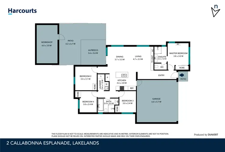 Floorplan of Homely house listing, 2 Callabonna Esplanade, Lakelands WA 6180